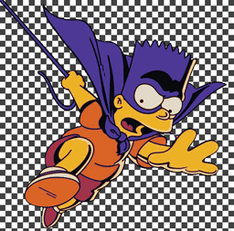 Bartman to the Rescue! - Cutout Wall art of Bart Simpson - Hueforge 3d model