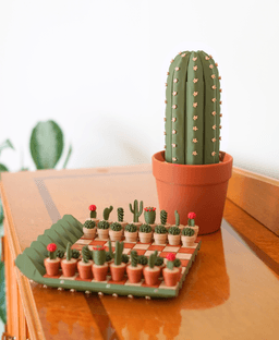 CactiChess - Roll up Cactus Chess Set 3d model