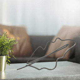 Leaf Line Art, Modern, Minimalist 3d model