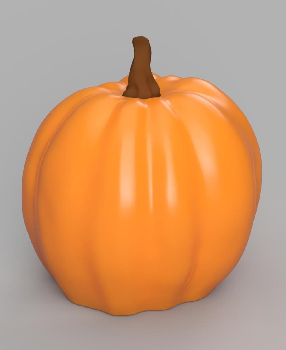 Pumpkin C (2 sizes) 3d model