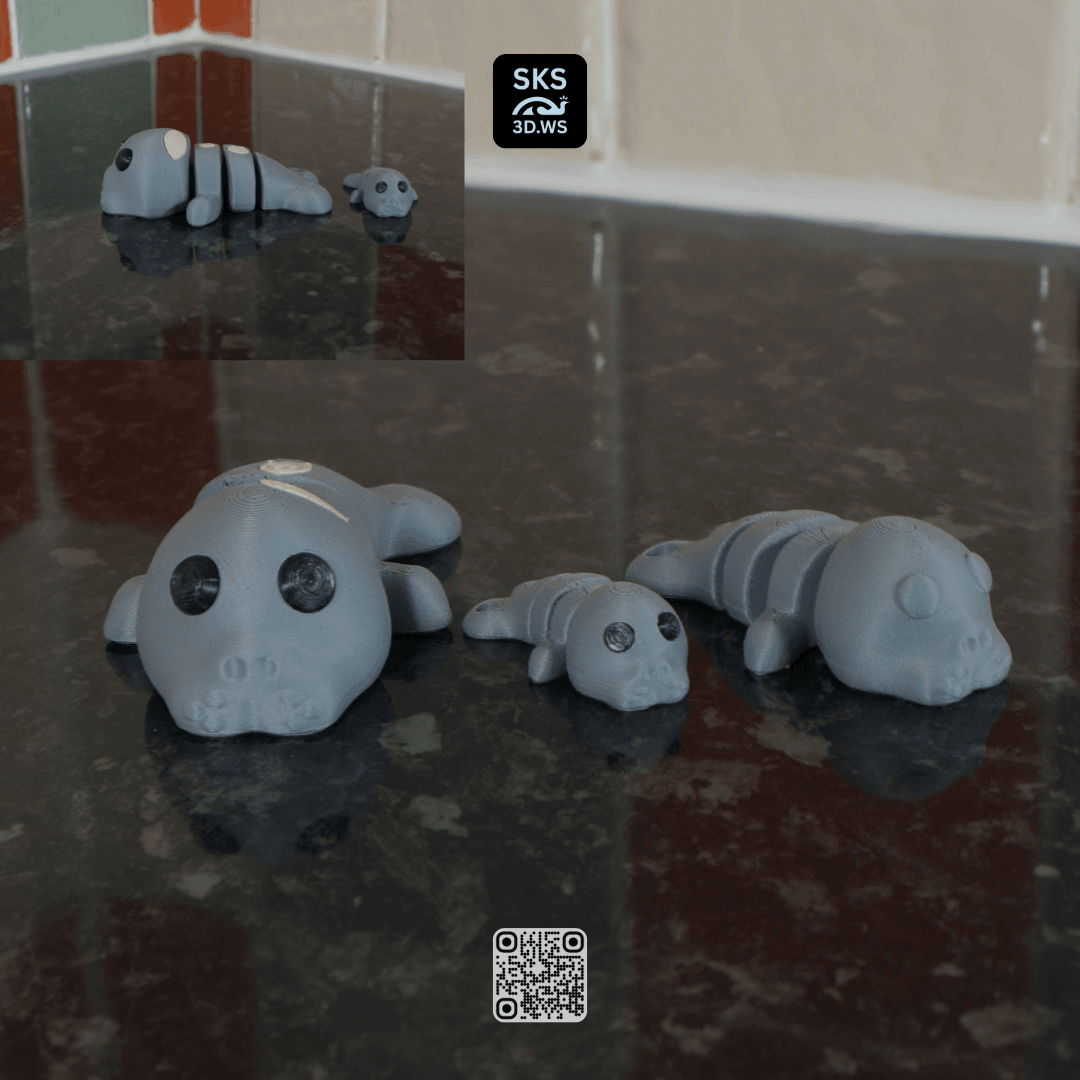 Ultimate Manatee Fidget & Clicker Collection (4-in-1 Master Pack) 3d model