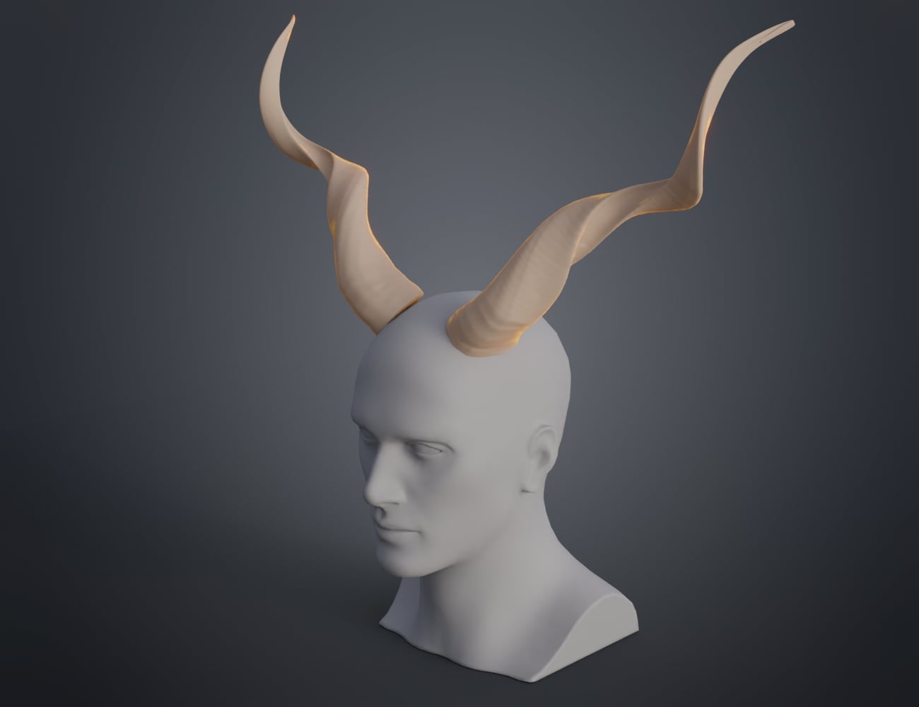 Kudu horns 3d model