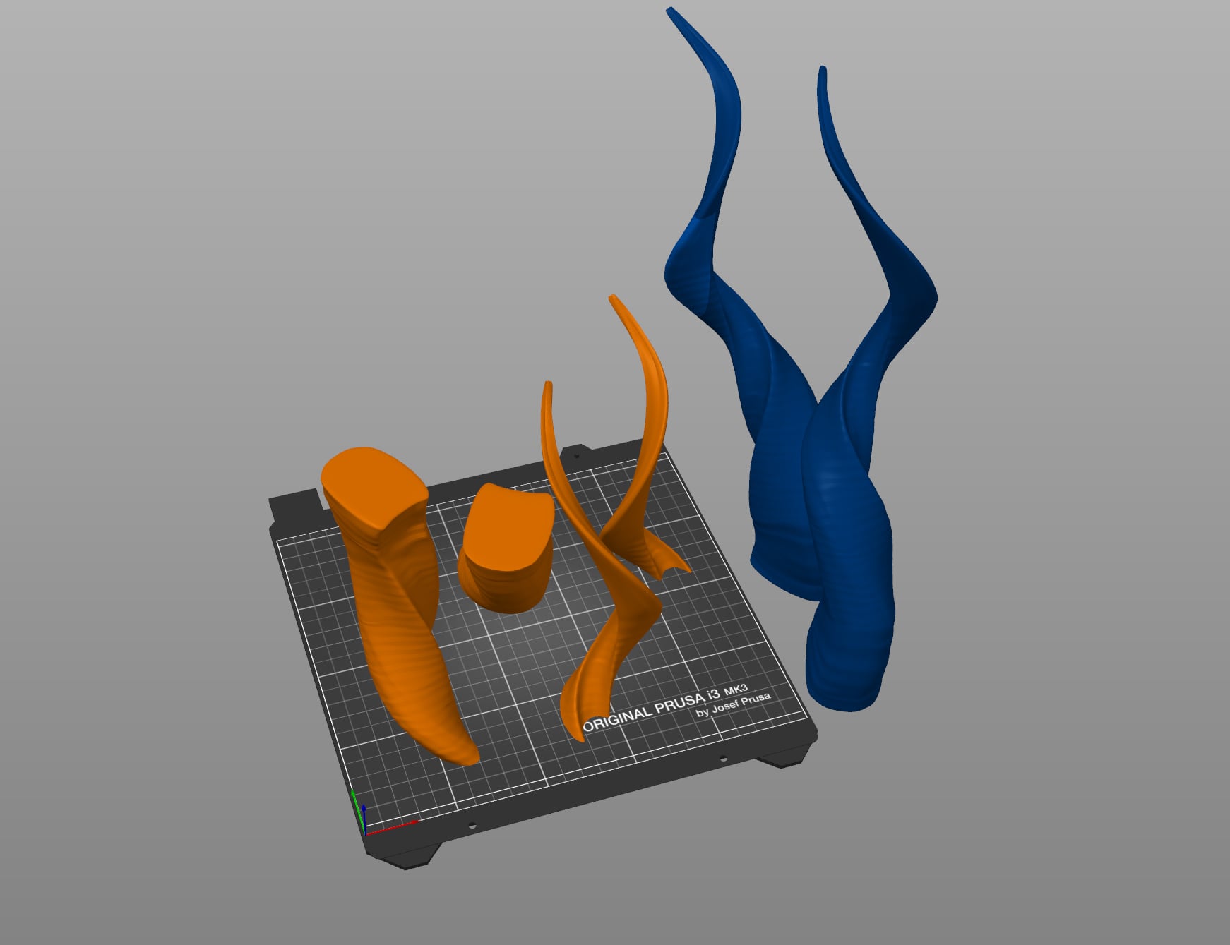 Kudu horns 3d model