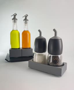 Condiments Tray Caddy Cruet Dressing Holder Organizer 3d model
