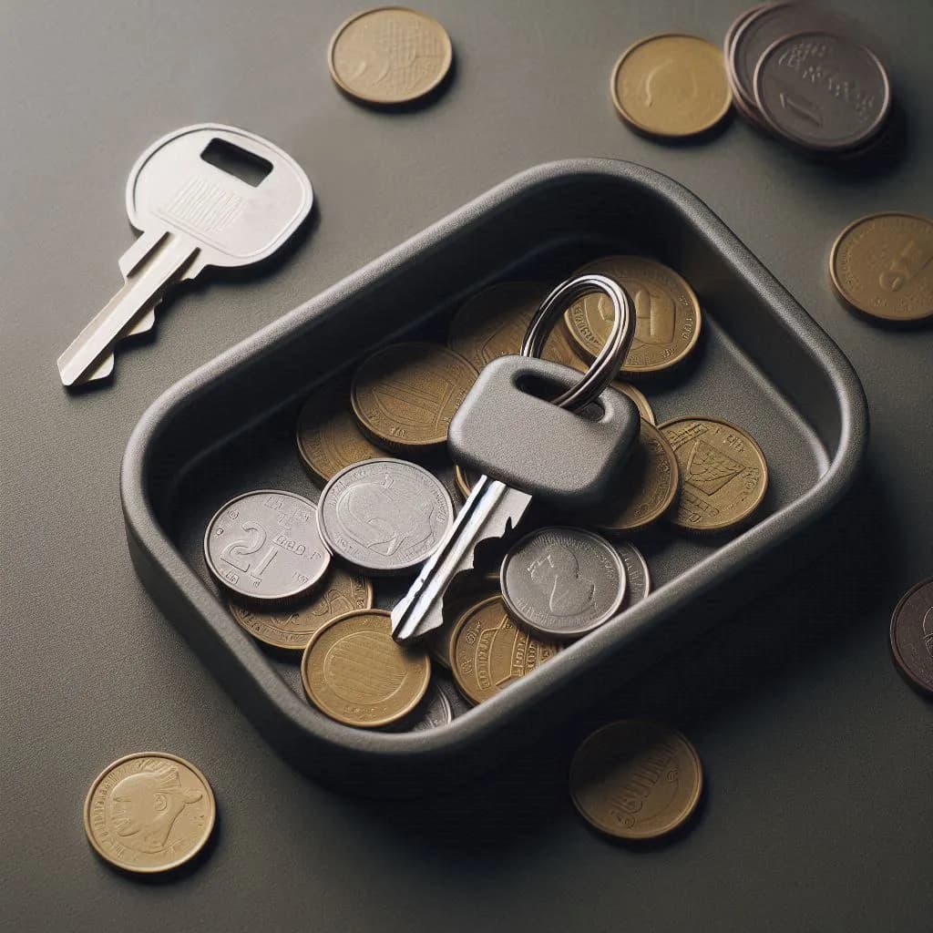 Modern Designed Clean Printable Key & Coin Tray 3d model