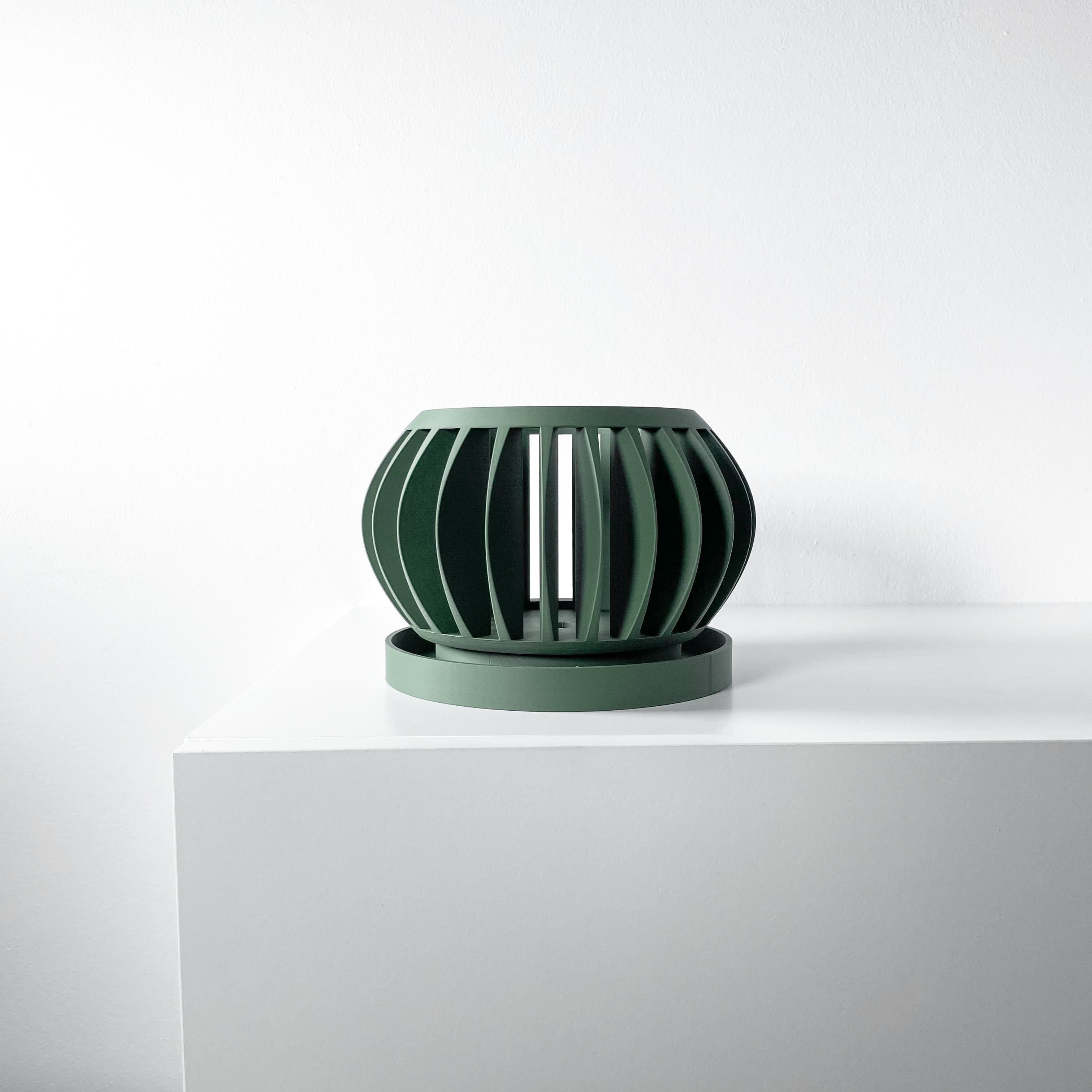 The Rene Orchid Planter Pot with Drainage Tray | Modern and Unique Home Decor 3d model