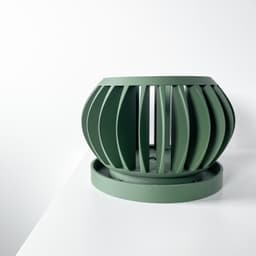 The Rene Orchid Planter Pot with Drainage Tray | Modern and Unique Home Decor 3d model