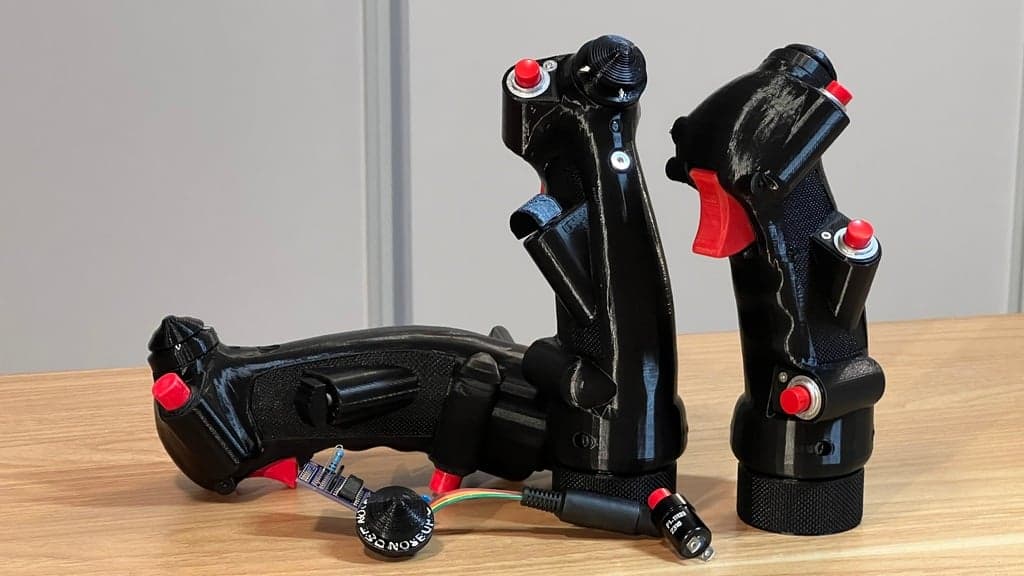 Century Series Grip - F-4 Phantom Joystick + Many Aircraft - Updated B-8 Grip 3d model