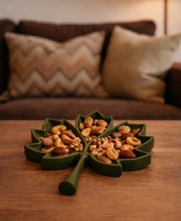 MAPLE LEAF BOWL WITH TEXTURE / MODERN HOME DECOR / NUT BOWL / TABLEDECOR 3d model