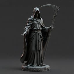 Death statue 3d model