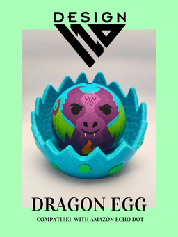 Dino Egg - COMPATIBLE with Alexa Echo Dot Amazon 3d model