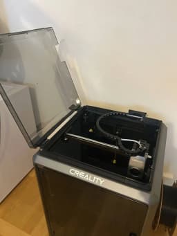 K1/K1C compact lid riser with hinges V2 (Updated) 3d model