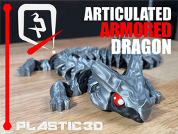 Articulated Armored Dragon -BABY— The Fortified Scaled Sentinel 3d model
