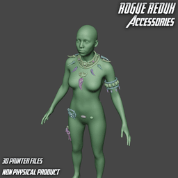 Rogue Redux Accessories Marvel Rivals 3d model