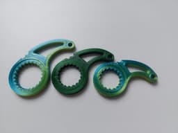 Fidget Spinner Keychain - Parametric - Print in Place 3d model