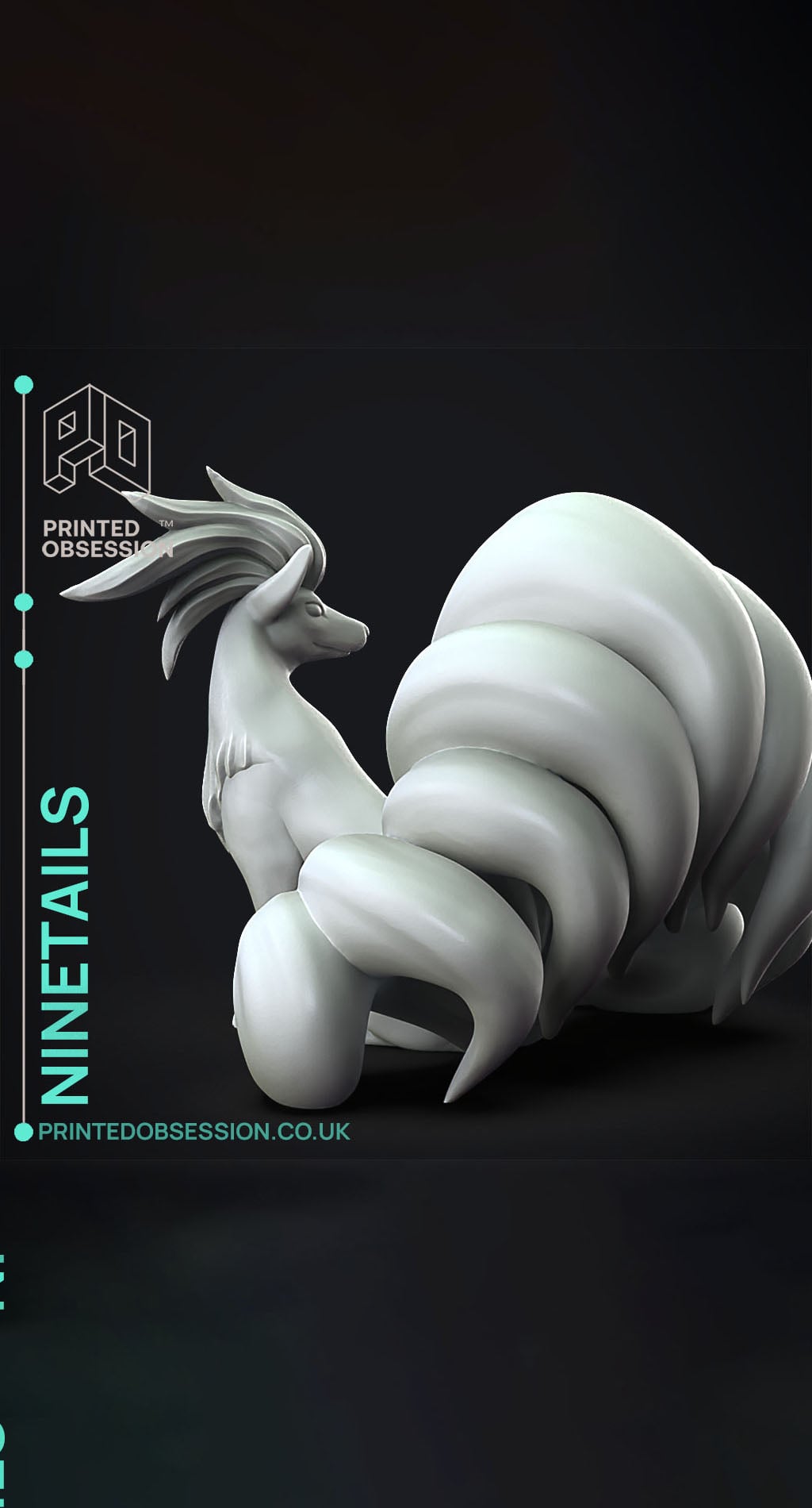 Ninetails - Pokemon - Fan Art 3d model