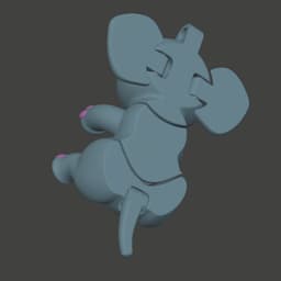 “Tumbles” the Baby Elephant – Wiggle Budz – (Hug Me Series) 3d model