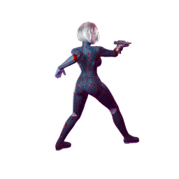 Female Futuristic Undercover Agent V2 3d model