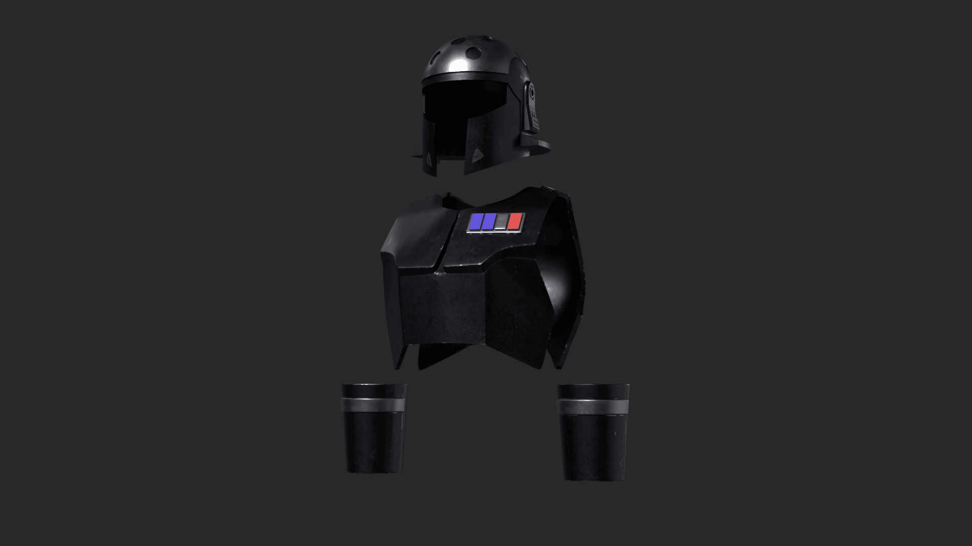 Agent Kallus' ISB Armour and Helmet 3d model