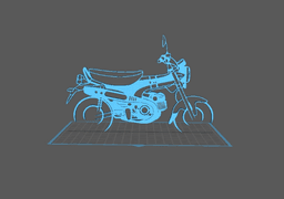 Honda - DAX Wall Art 3d model