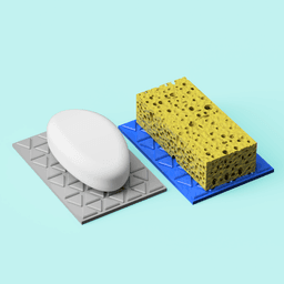 Tessellation Patterned Soap Dish 3d model