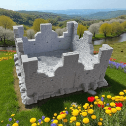 Medival Stone Walls 3d model