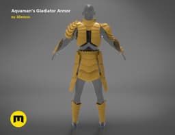 Aquaman Gladiator Amor 3d model