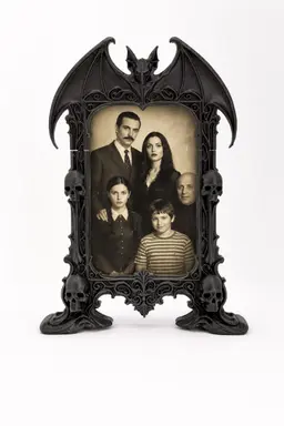 Gothic Bat Picture Frame 3d model
