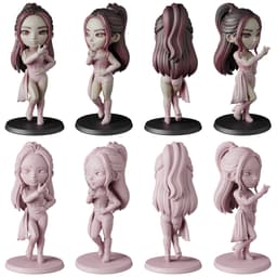 Blackpink STL Files - Jisoo Jennie Lisa Rose - Kpop Idol 3D Print Models 3d model