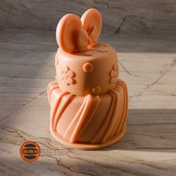 Cake in Minnie Mouse style 3d model