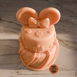 Cake in Minnie Mouse style 3d model