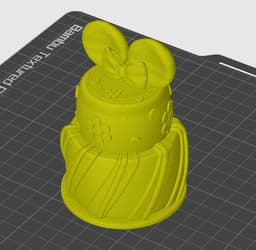 Cake in Minnie Mouse style 3d model