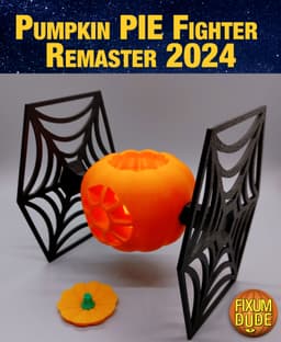 Pumpkin PIE Fighter 2024 Remaster (Halloween Themed Star Wars TIE Fighter) 3d model