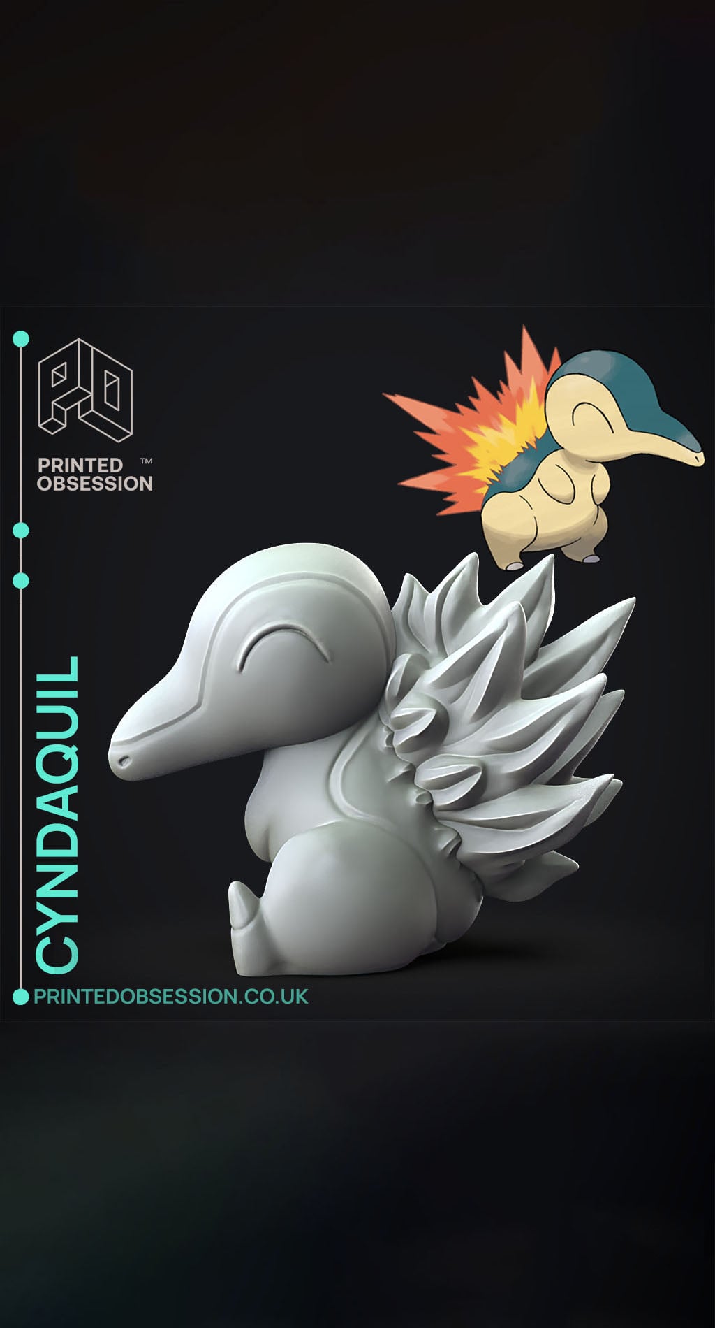 Cyndaquil - Pokemon - Fan Art 3d model