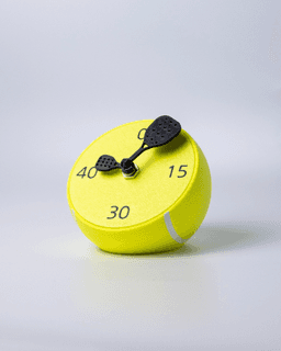Ace – Padel Ball Clock 3d model