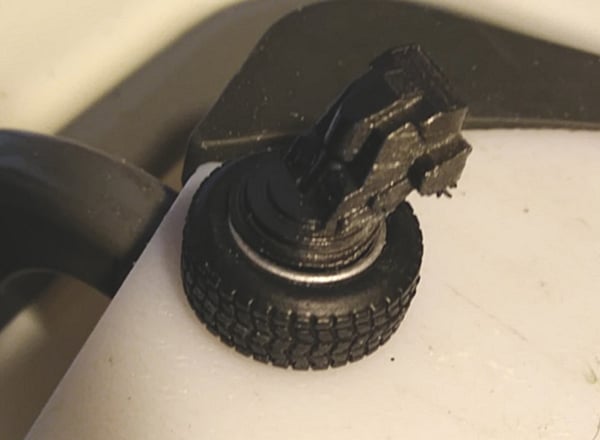 BTTF Wheel Struts modified for Jada 3d model