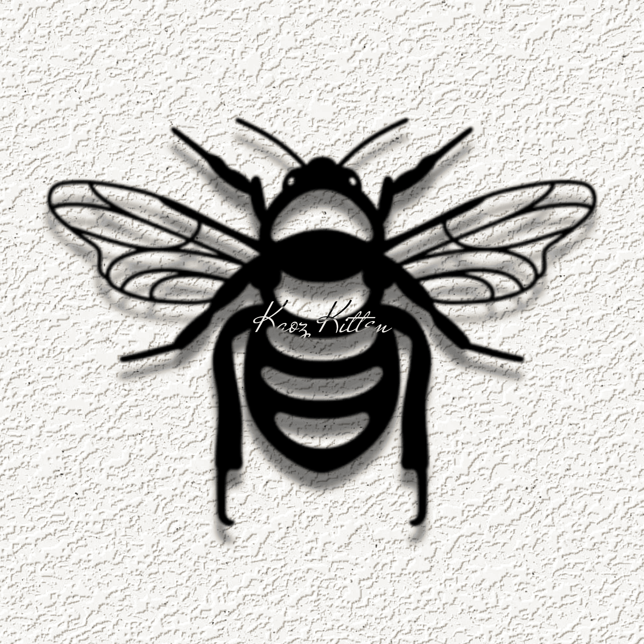 bumble bee WALL ART HOME DECOR 3d model