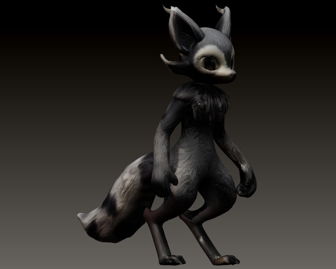 Dusktail: The Shadow Raccoon - FREE For Personal Use 3d model