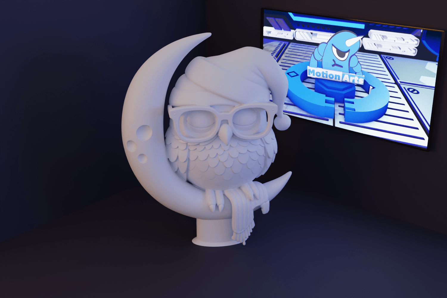 Coruja com gorro Noel.stl 3d model