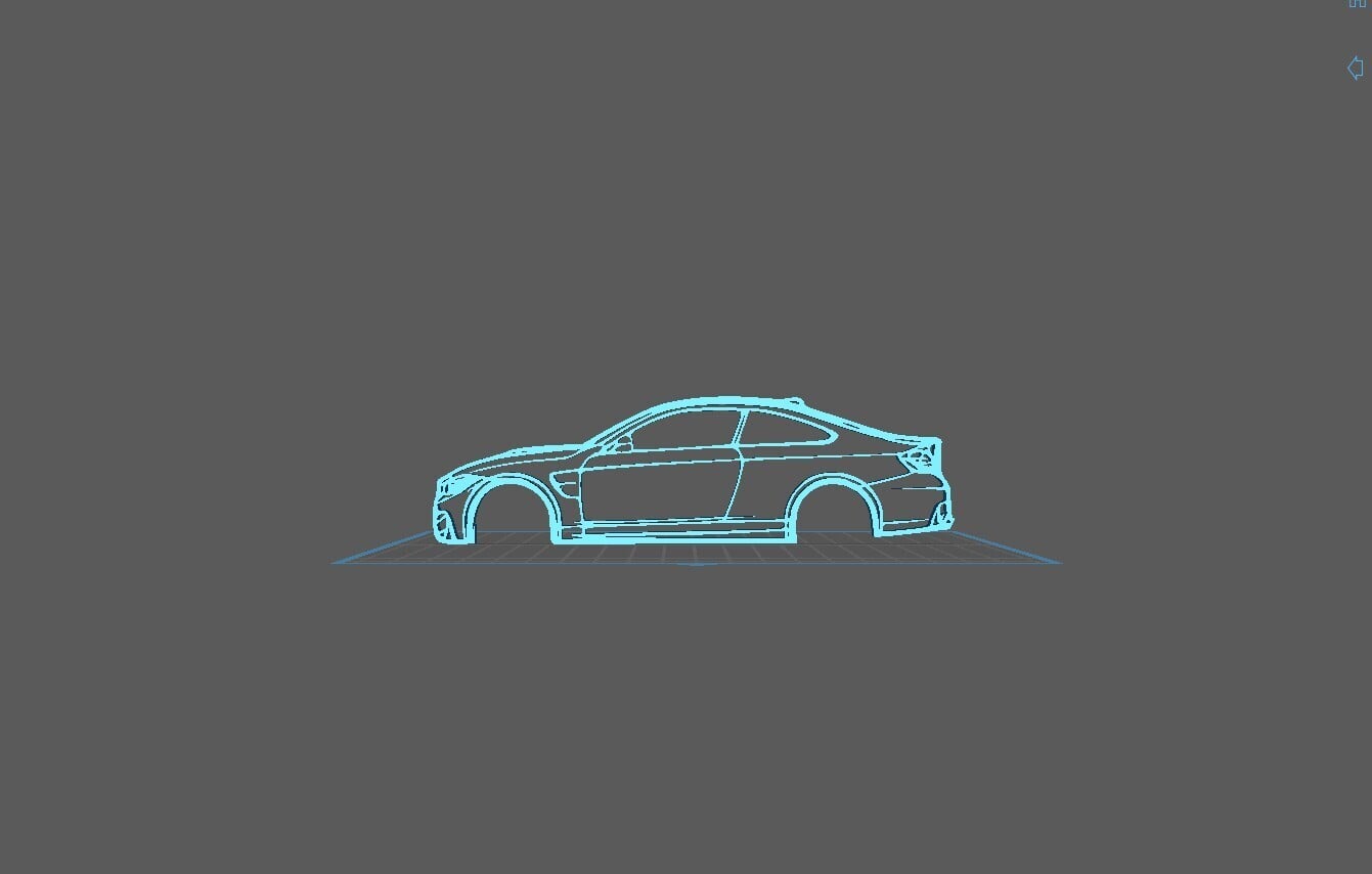 BMW - M4 2016 Wall Art 3d model