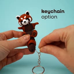 Ruby, the Red Panda - Magnetic Hand-Holding Companion 3d model