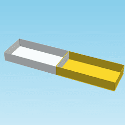 LOWER HALF BLOCK, nestable box (v1) 3d model
