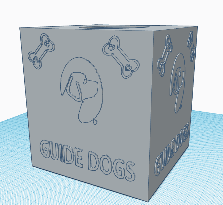 guide dogs tissue box.stl 3d model