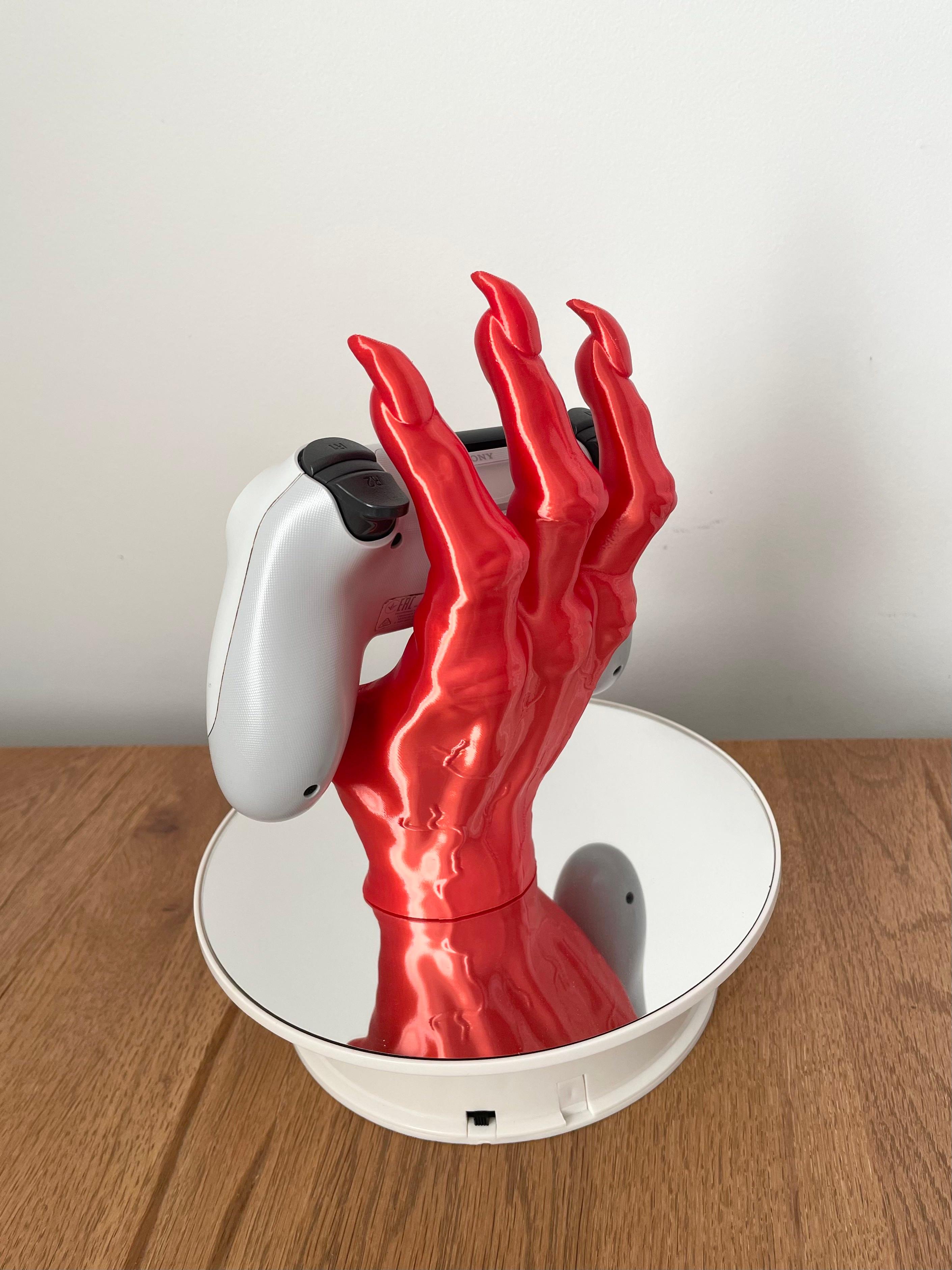 Demon Hand Controller Holder / No Supports 3d model