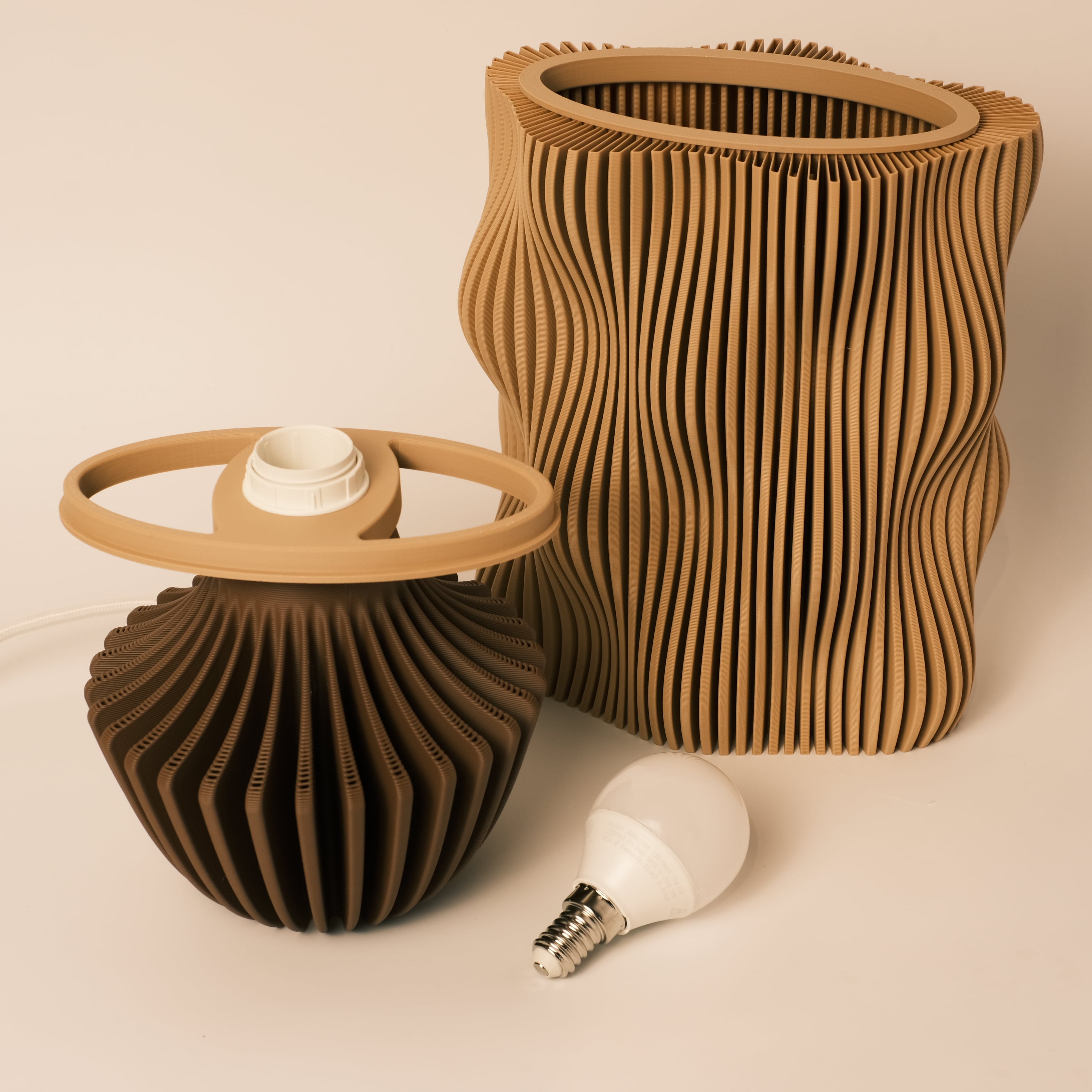 Wavy Lamp Base 3d model