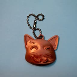 Cute Cat Ear Flicker: Fidget Keychain 3d model