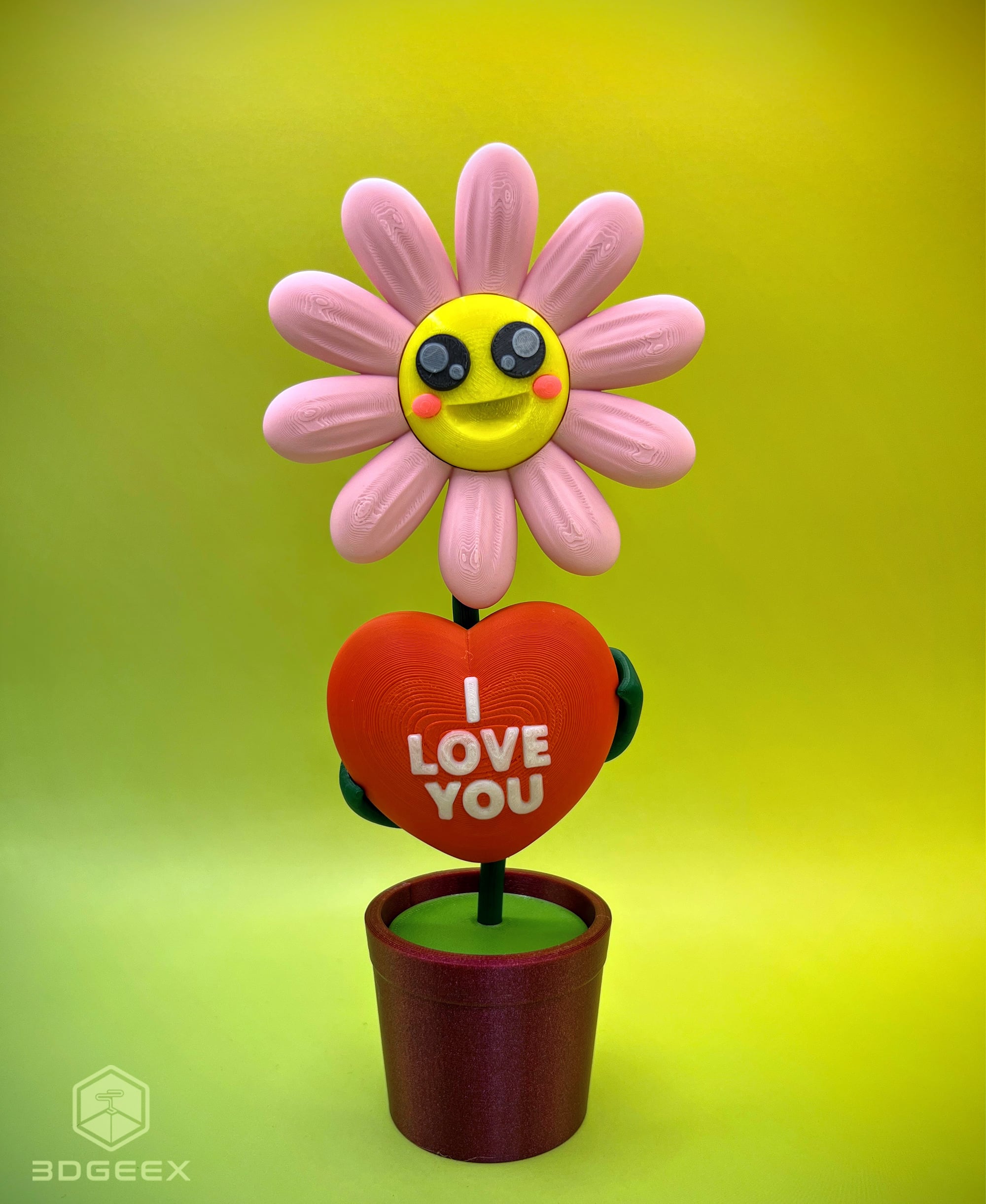 Valentine's Daisy 3d model