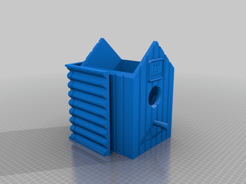 Bed and breakfast birdhouse 3d model