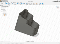 Angled pen holder 3d model