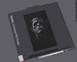 "Frank" - Huetober Monster Portrait in Hueforge 3d model